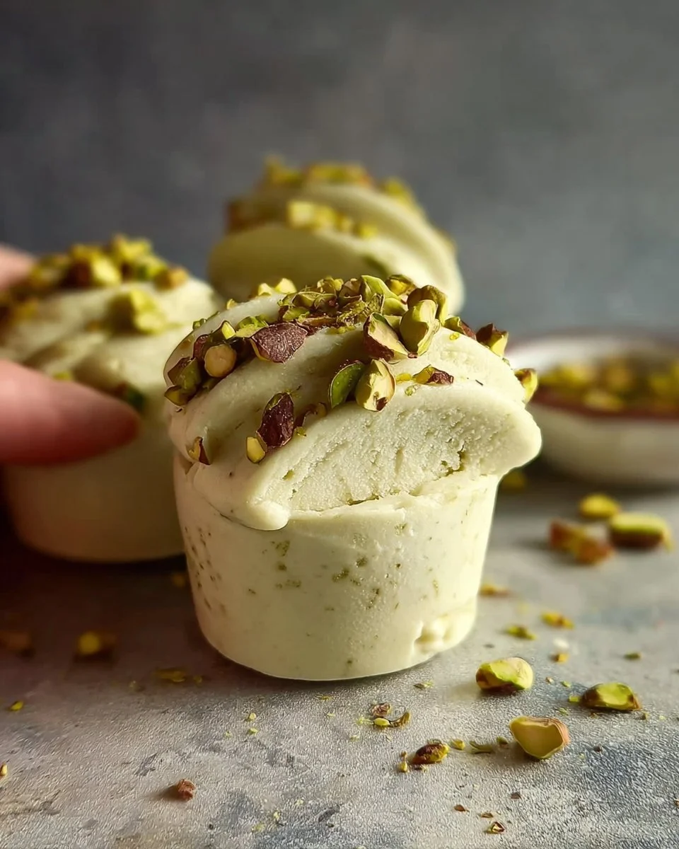 Pistachio Frozen Yogurt Cups