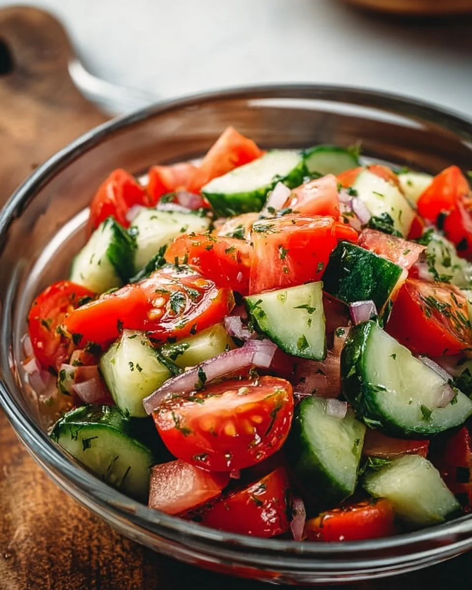 Refreshing Italian Cucumber Salad