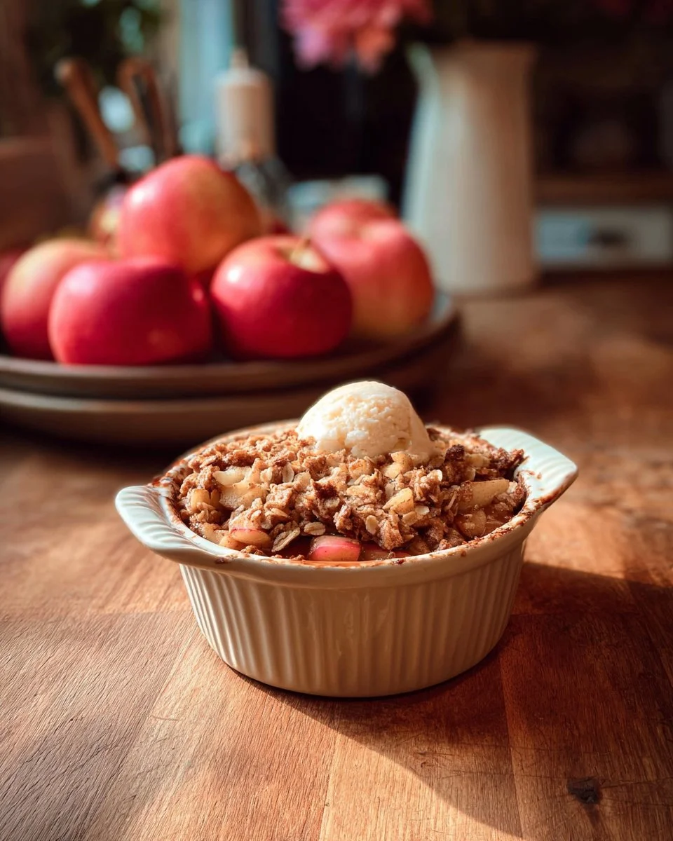 Single Serving Apple Crisp