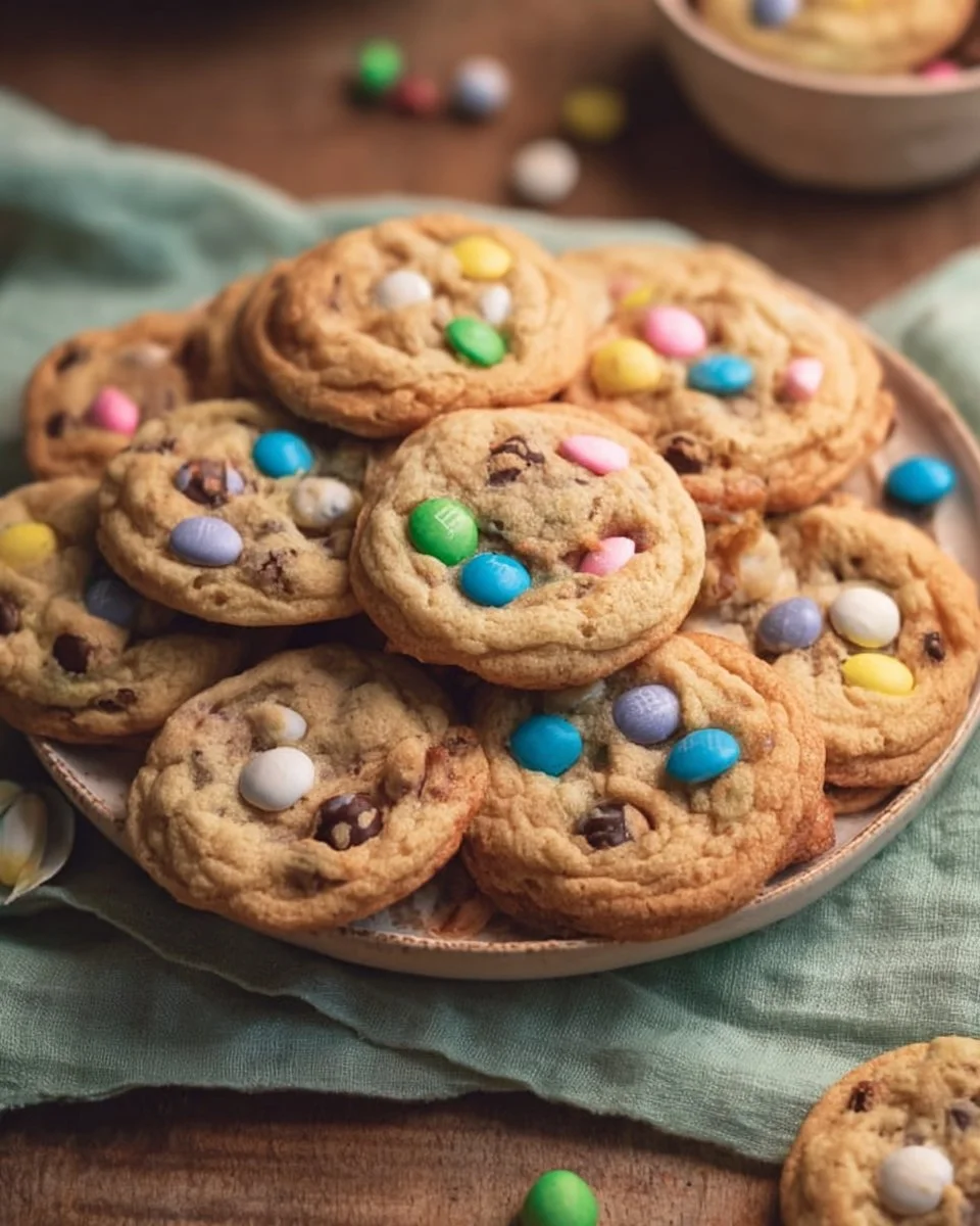 Spring M&M Cookies