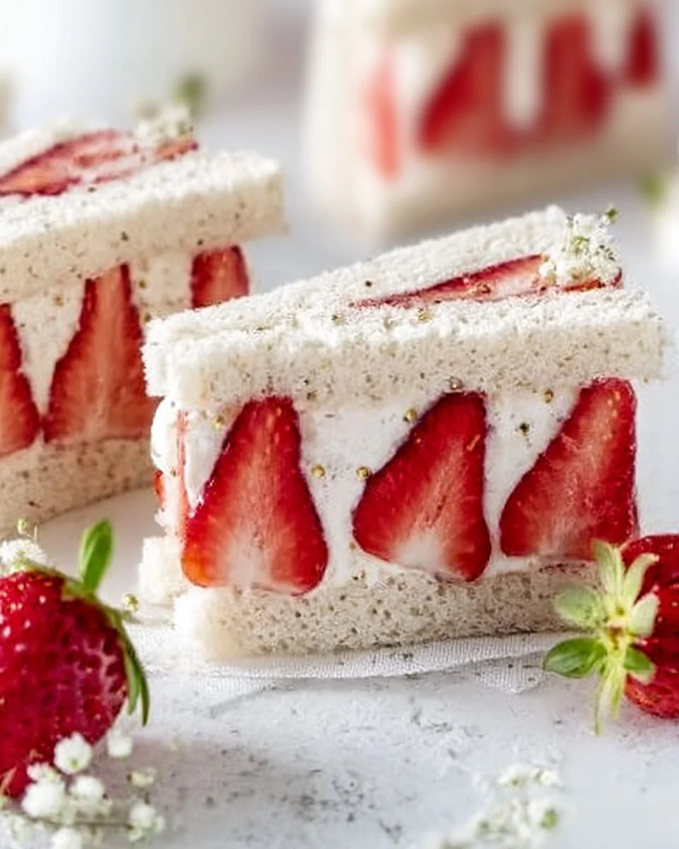 Strawberry Cream Sandwiches