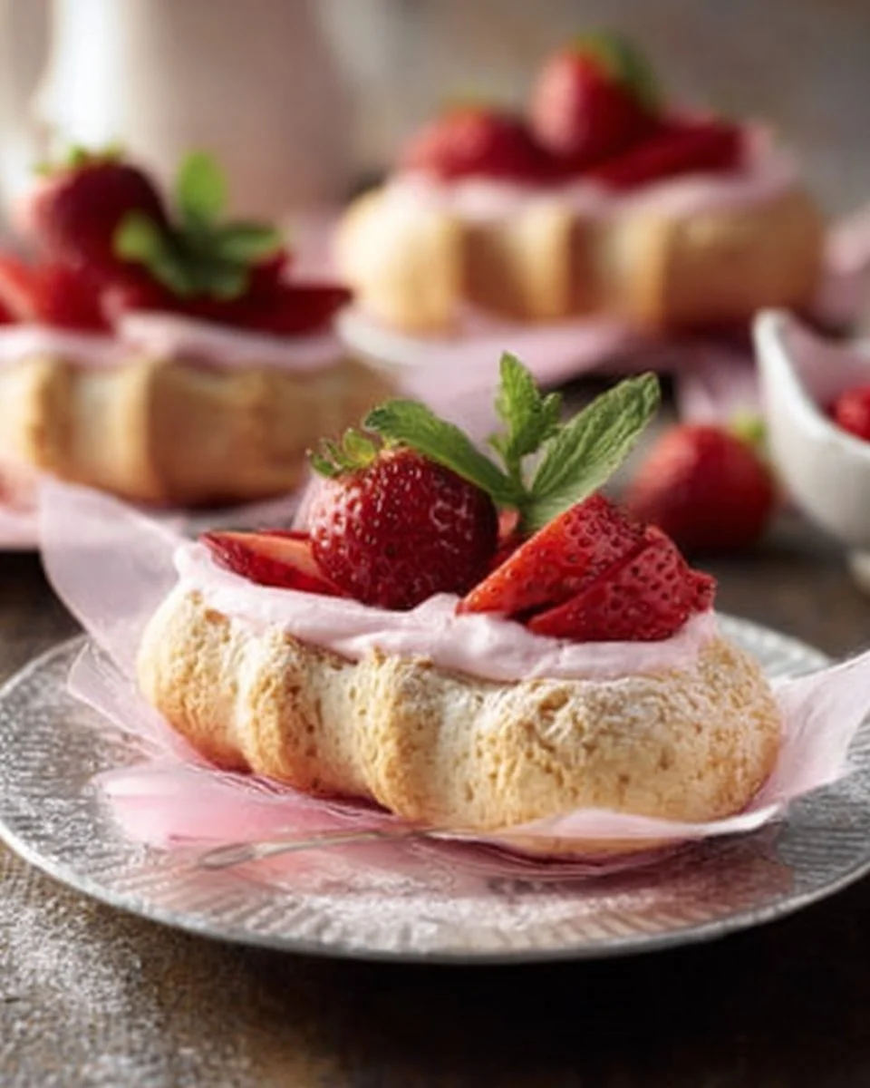 Strawberry Mousse Ladyfingers