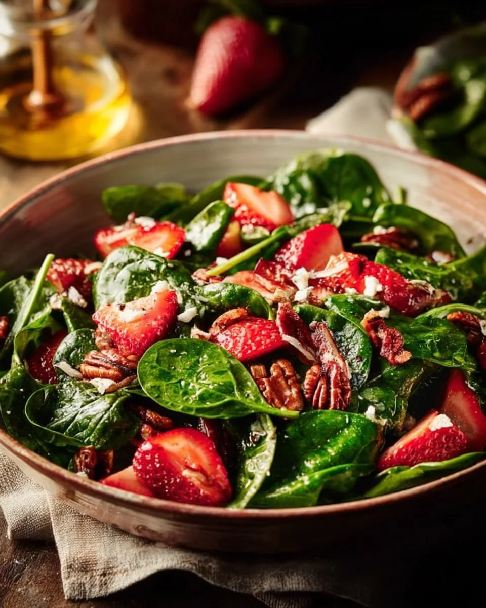Strawberry Spinach Salad