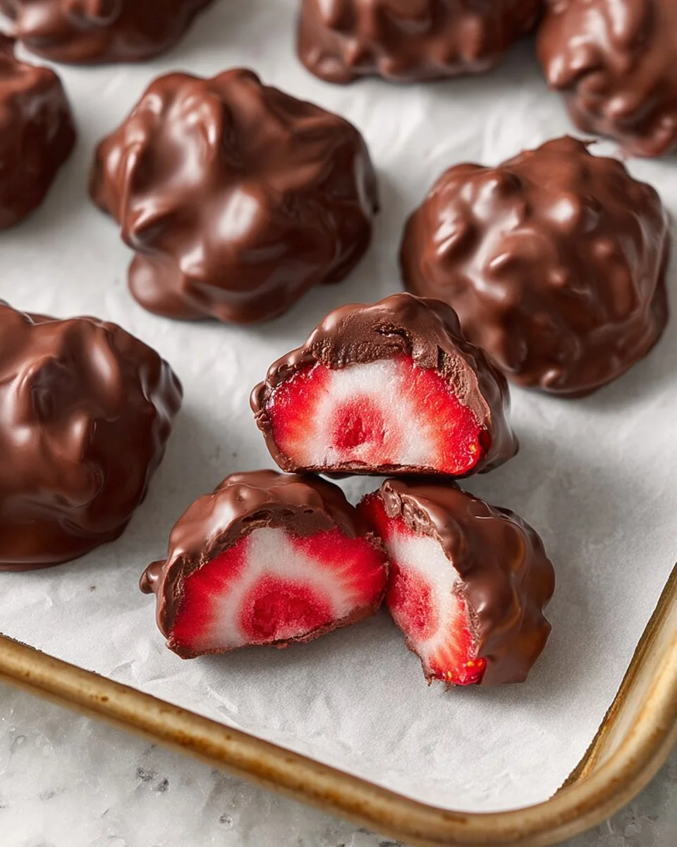 Delicious Strawberry Yoghurt Bites for a healthy snack choice