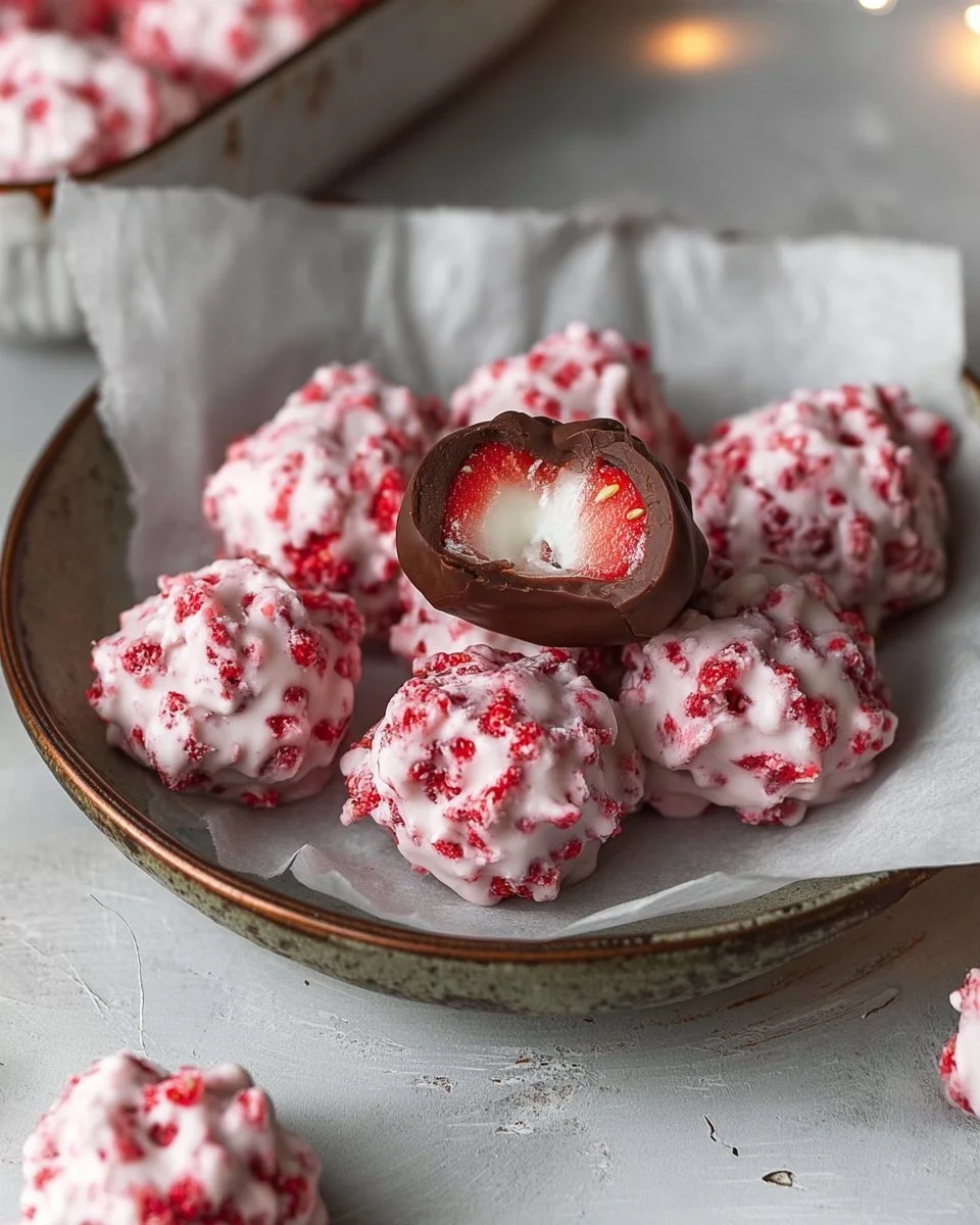 Strawberry Yoghurt Bites