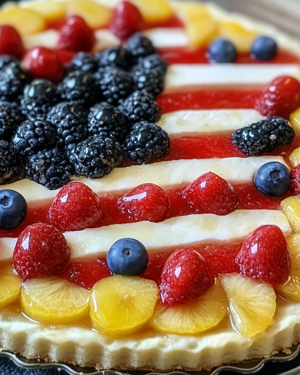 American Flag Fruit Pizza