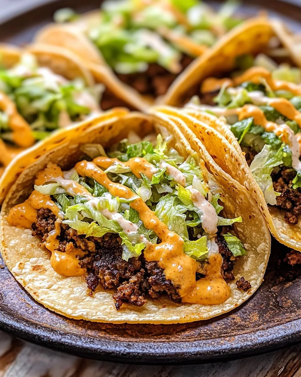 Big Mac Tacos (Crispy Smash Burger Tacos)