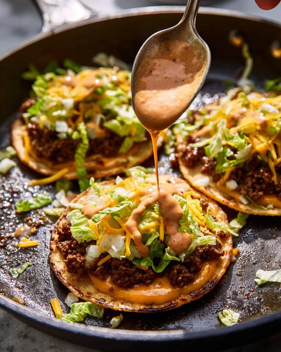 Big Mac Tacos (Crispy Smash Burger Tacos)