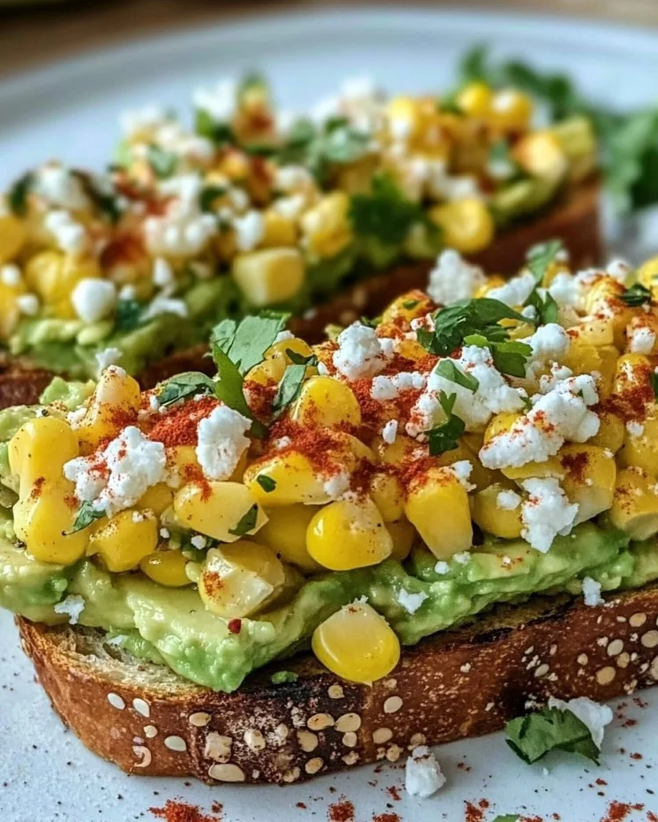 Mexican Street Corn Avocado Toast