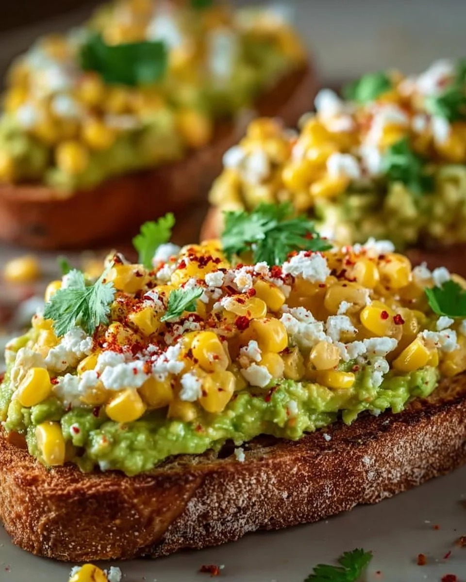 Mexican Street Corn Avocado Toast
