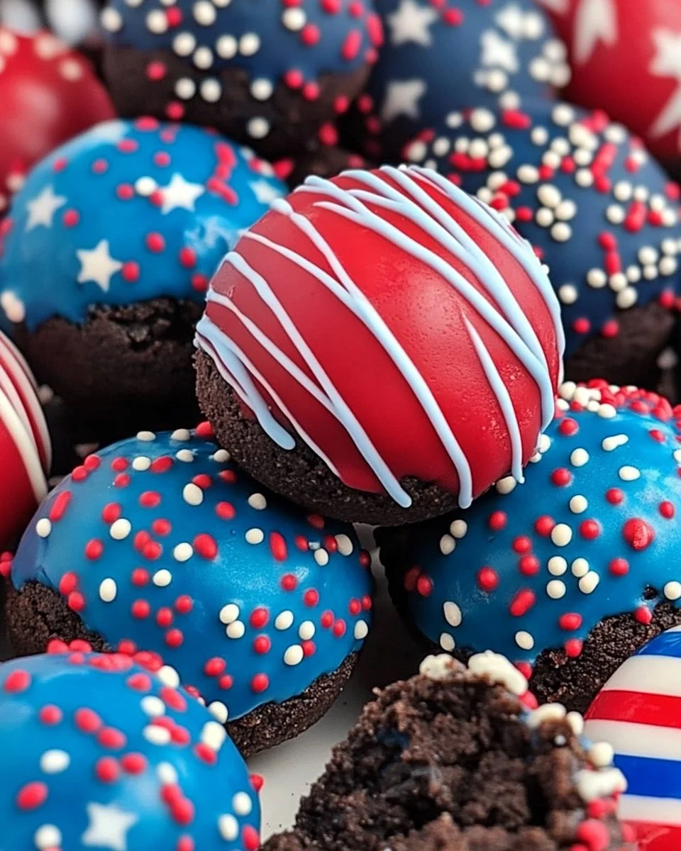 Patriotic Oreo Balls