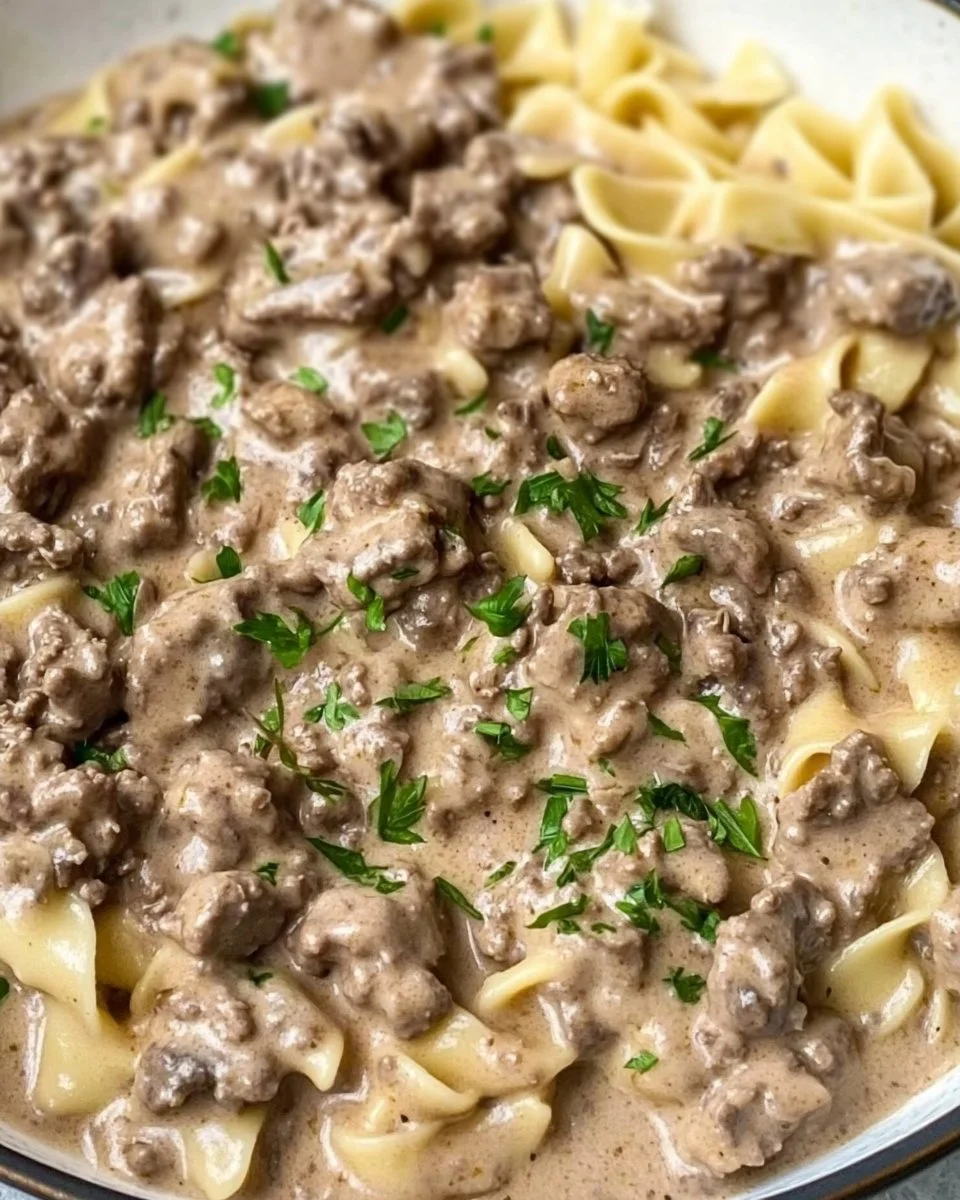 30-Minute Ground Beef Stroganoff