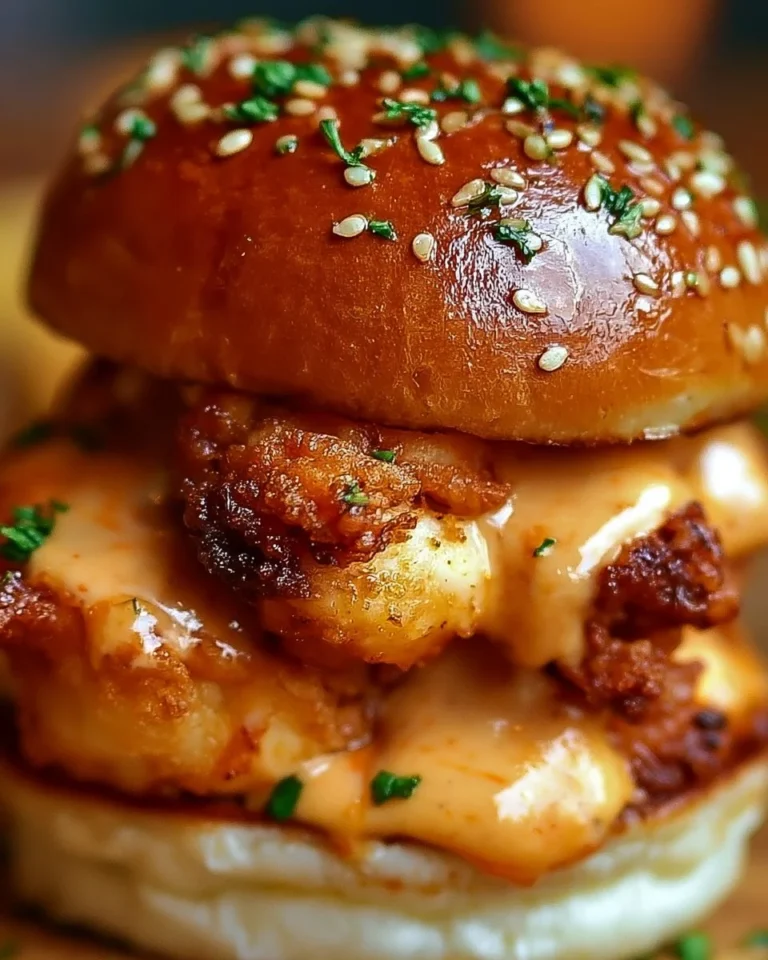 Delicious Bang Bang Chicken Sliders served on a platter
