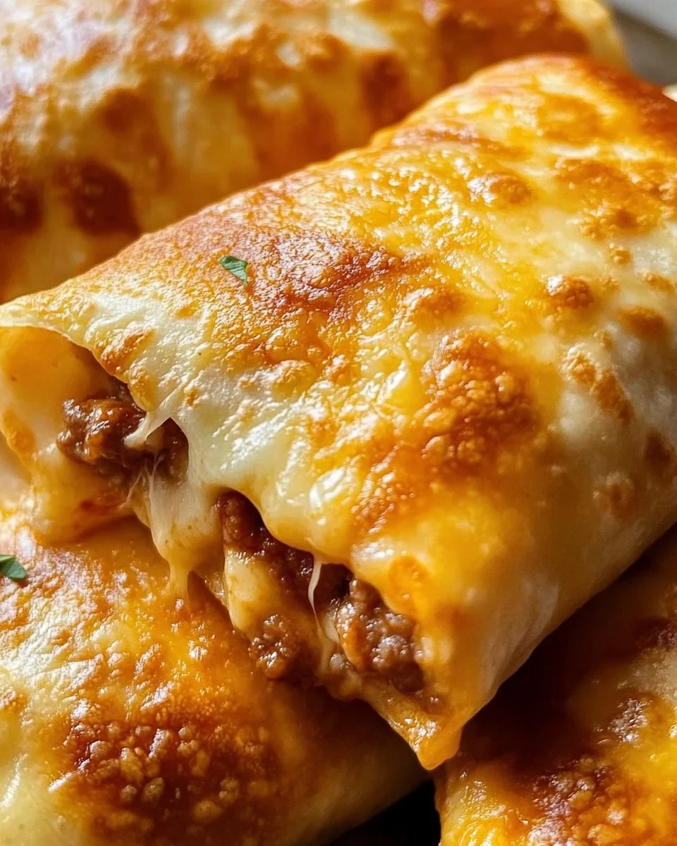 Beef and Cheese Chimichangas