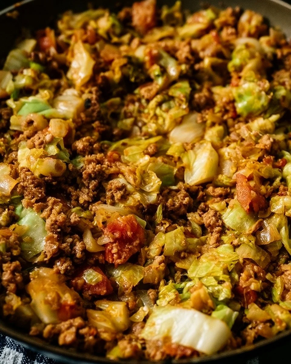 Cabbage and Ground Beef