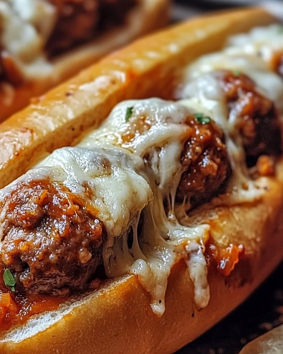 Cheesy Meatball Subs