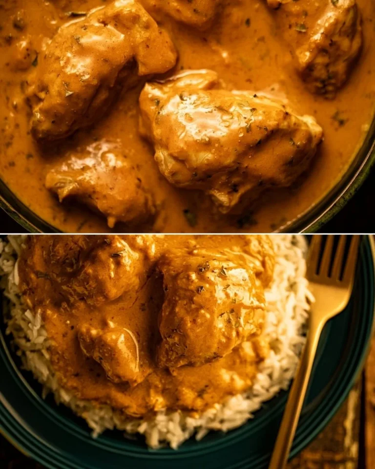 Plate of delicious Southern smothered chicken in rich gravy