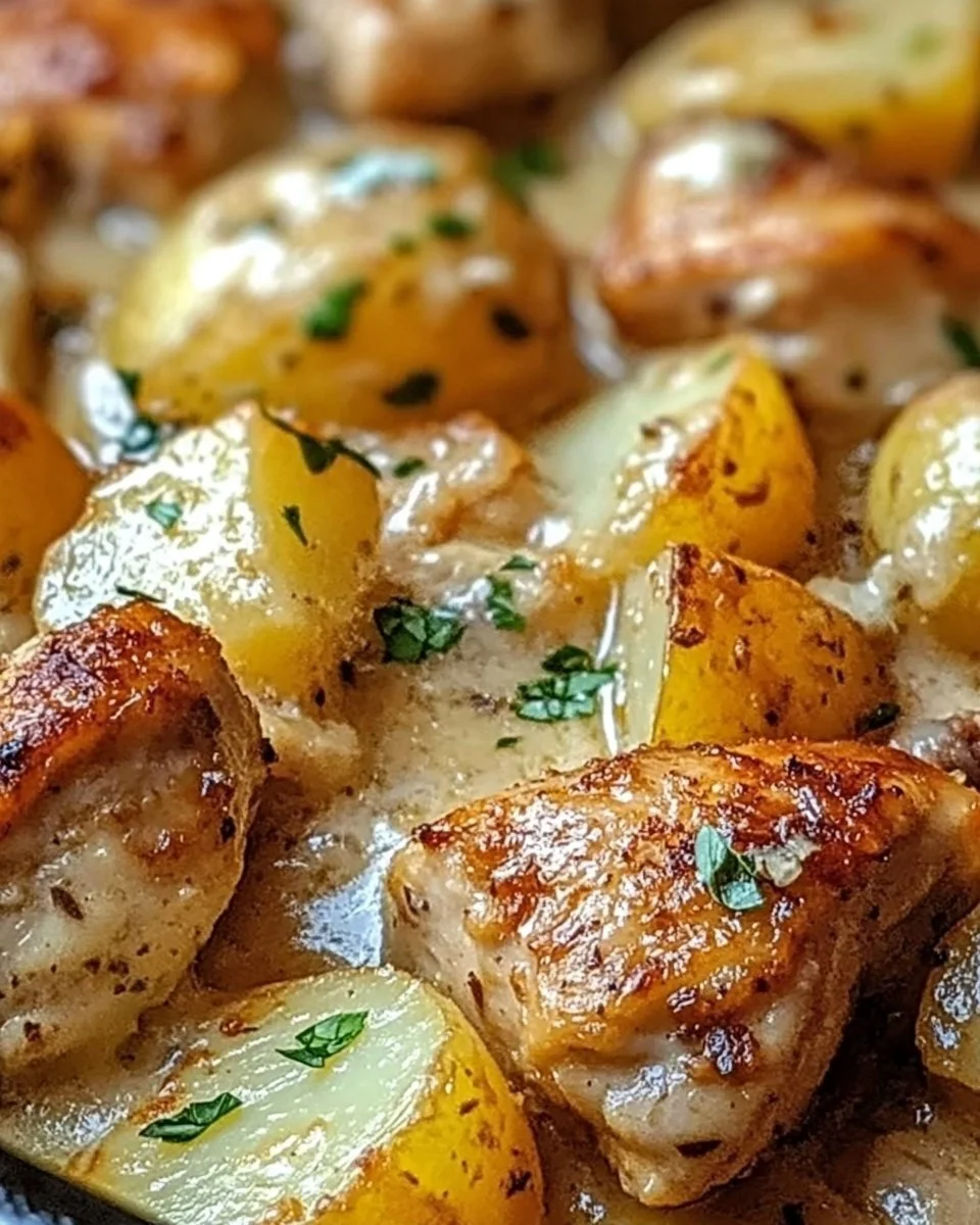 Garlic Parmesan Crockpot Chicken and Potatoes