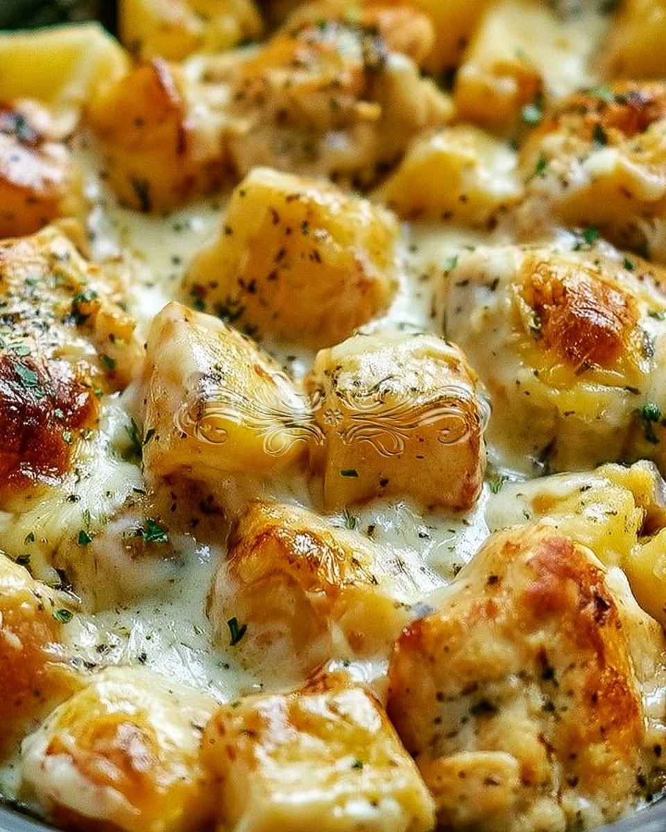 Garlic Parmesan Crockpot Chicken and Potatoes