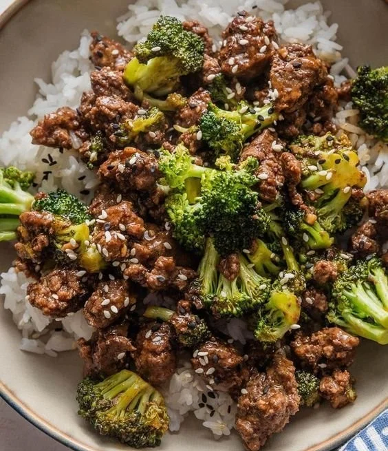 Ground Beef and Broccoli
