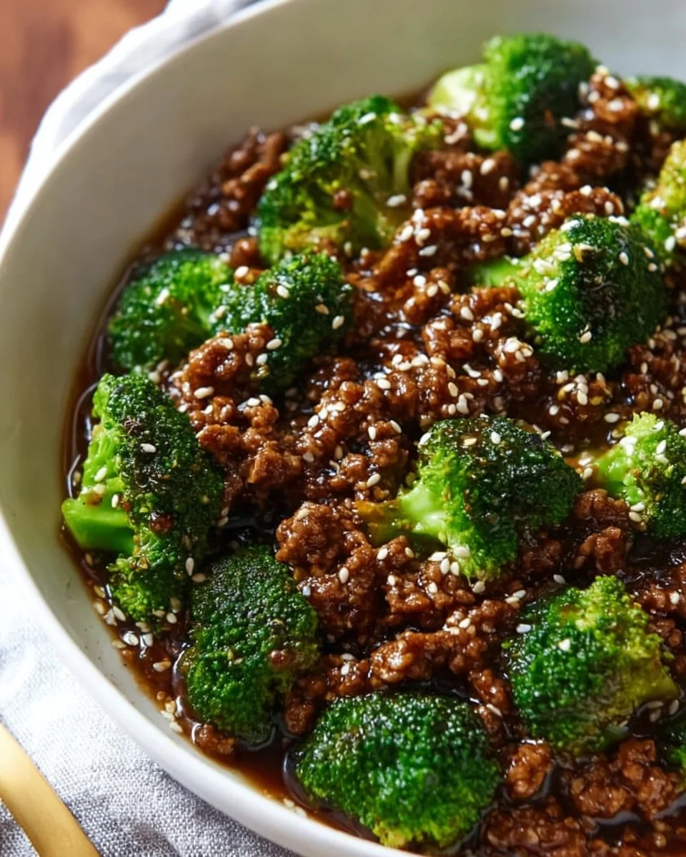Hamburger Meat and Broccoli