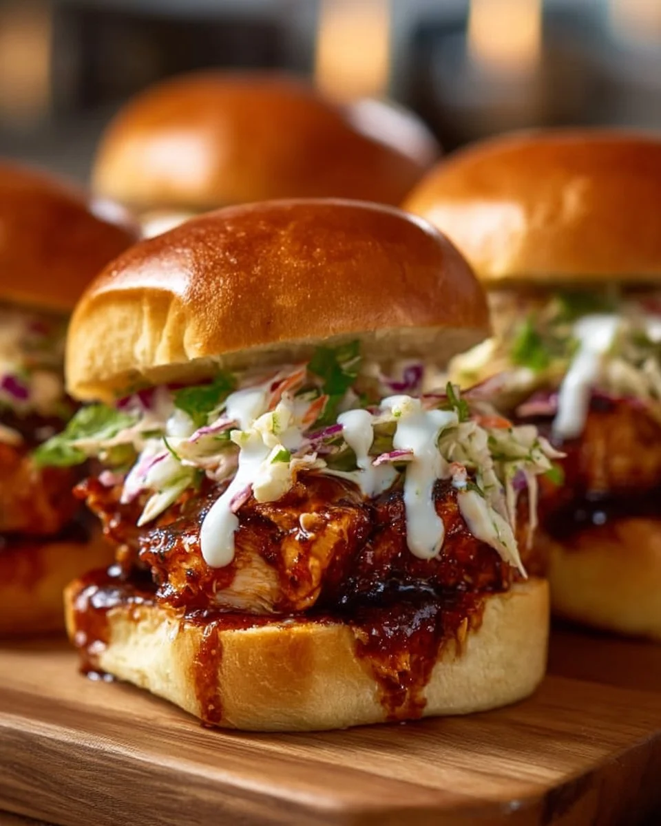 Honey Chipotle Garlic Chicken Sliders
