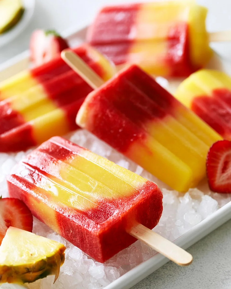 Lava Flow Popsicles