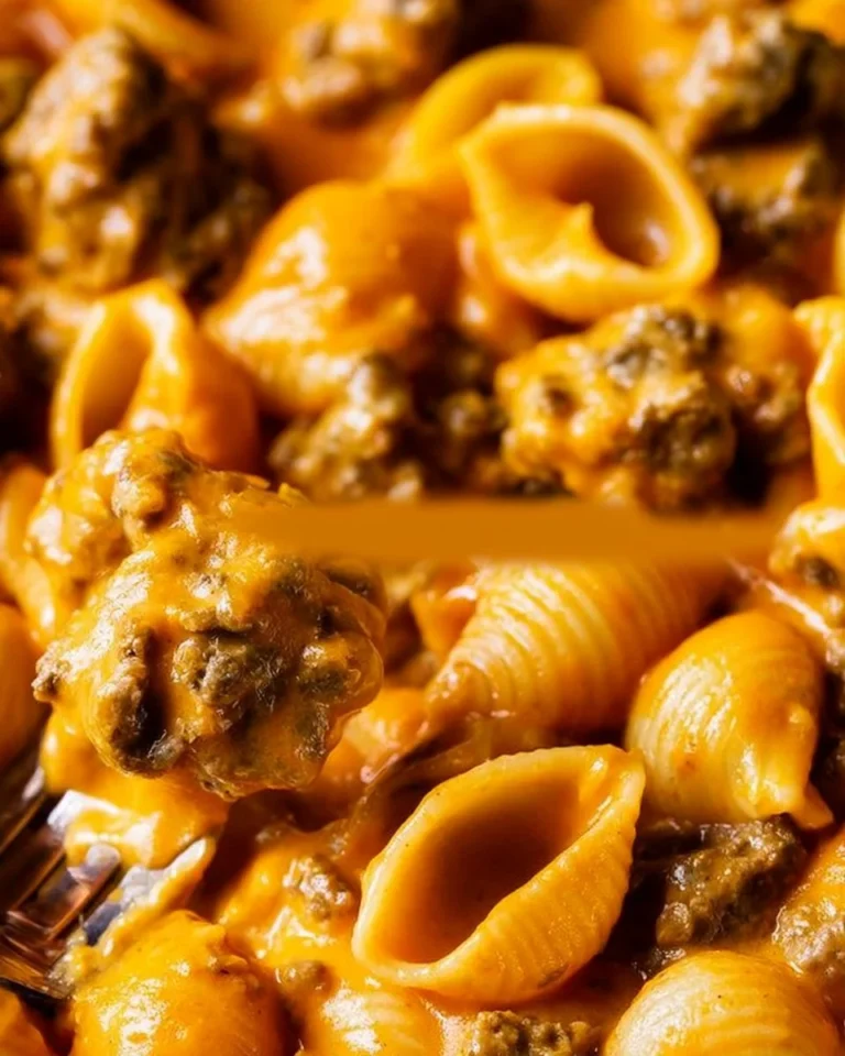 Easy Homemade Hamburger Helper with cheesy pasta and ground beef
