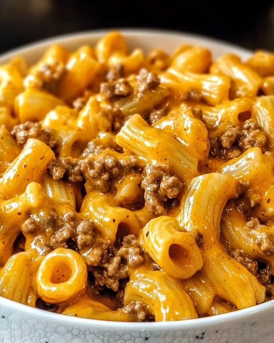 Make the cheesy pasta dish of your cravings with this easy Homemade Hamburger Helper recipe! Pasta and ground beef are s… | Ground beef recipes hamburger helper, Homemade cheeseburger meal, Recipes for dinner