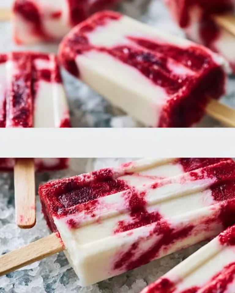 Old fashioned cherry creamsicles - a refreshing summer dessert.