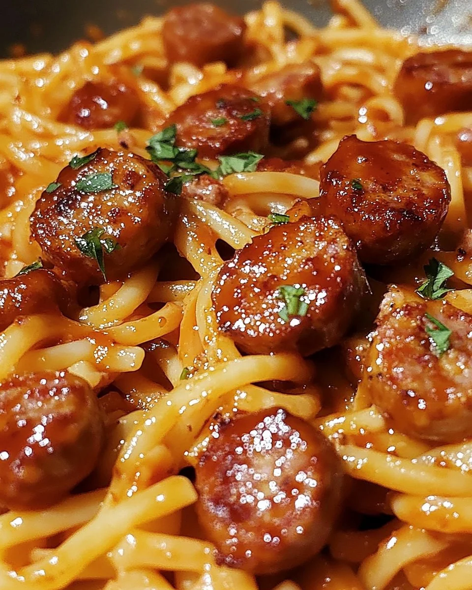 One-Pot Bold Honey BBQ Sausage Pasta