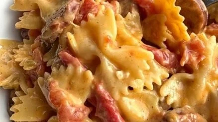 One Pot Creamy Cajun Sausage Pasta