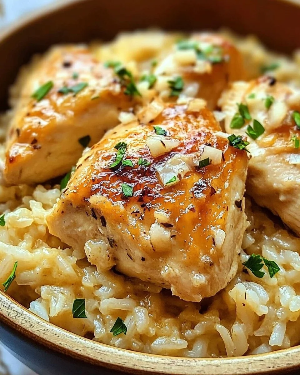 One-Pot Garlic Parmesan Chicken and Rice