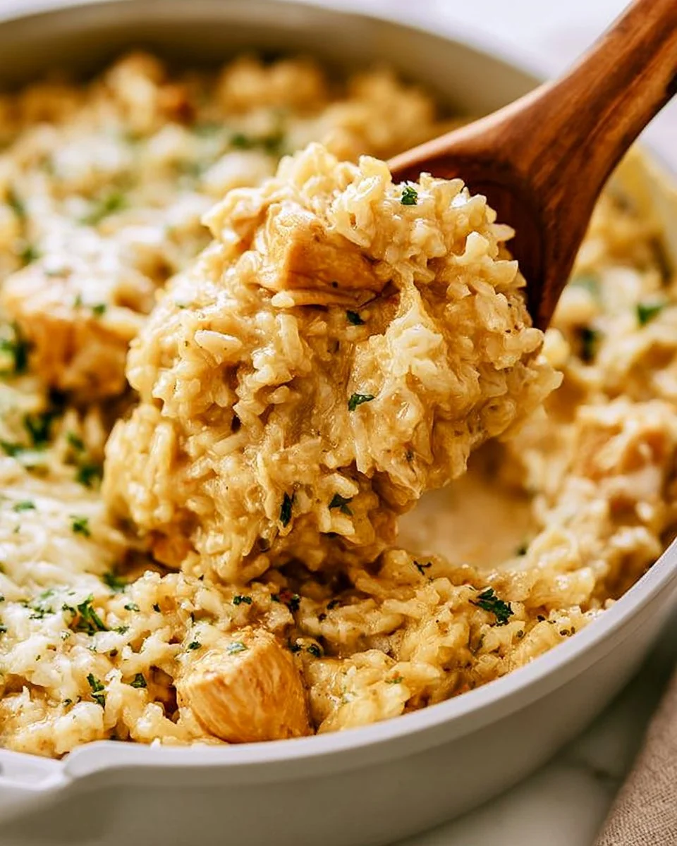 One-Pot Garlic Parmesan Chicken and Rice