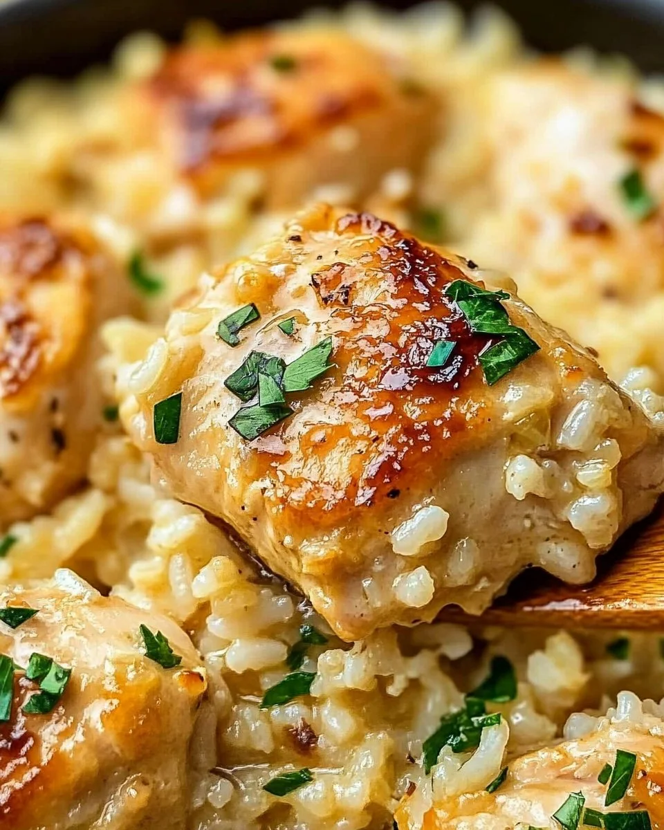 One-Pot Garlic Parmesan Chicken and Rice