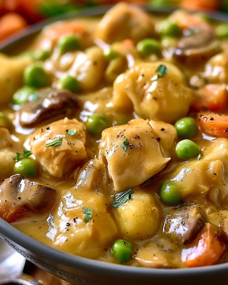 One Pot Gnocchi Chicken Pot Pie