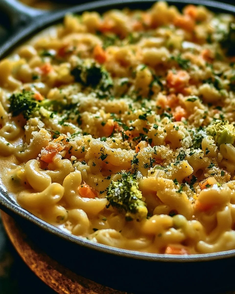 One Pot Veggie Mac and Cheese