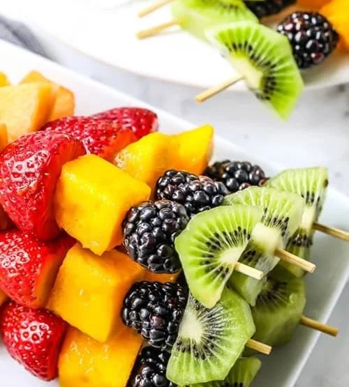 Rainbow Fruit Kabobs