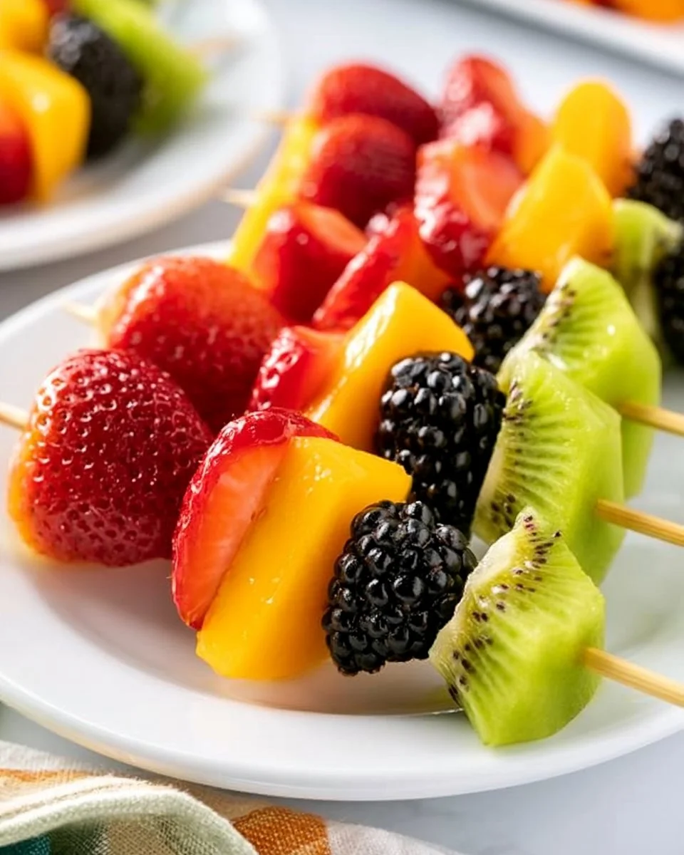Rainbow Fruit Kabobs