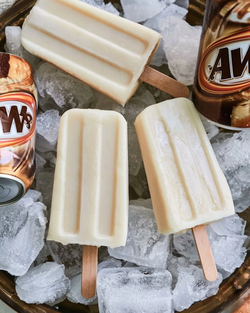 Root Beer Float Popsicles