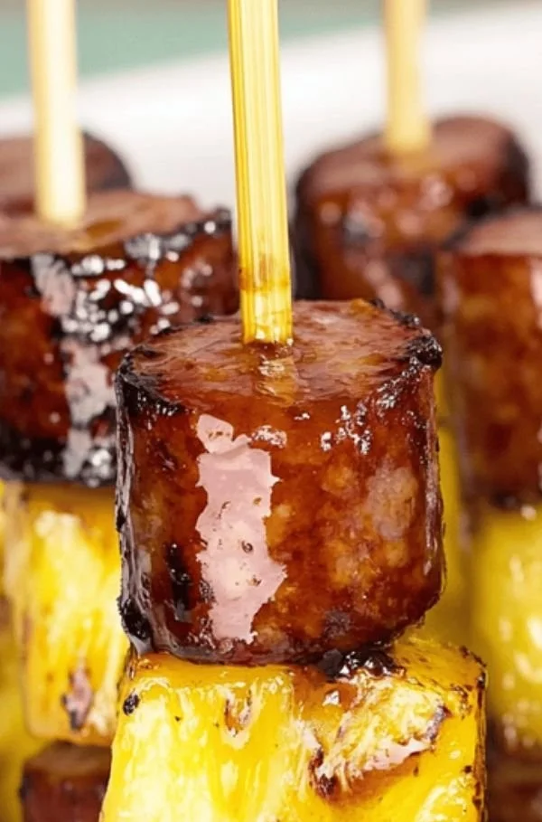 Sausage Pineapple Kabobs