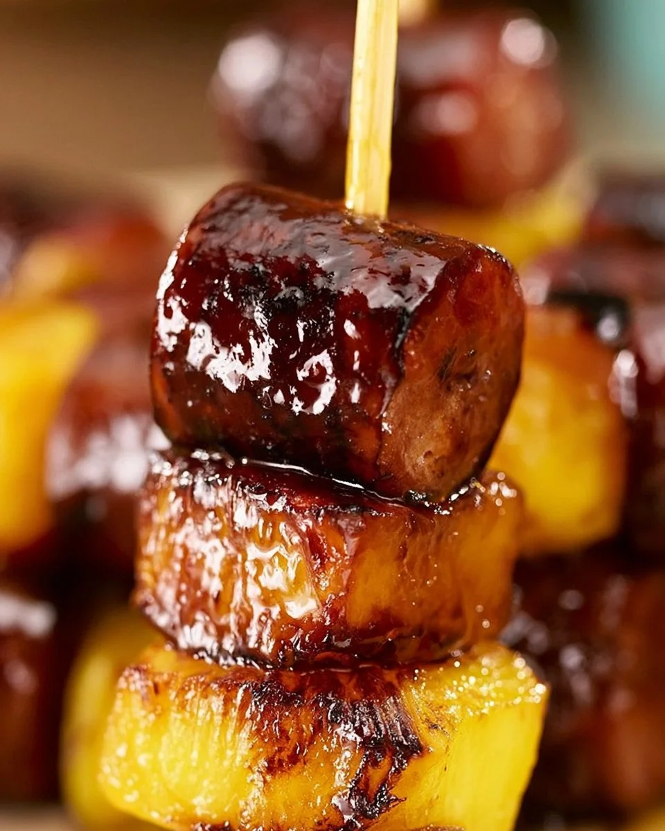Sausage Pineapple Kabobs