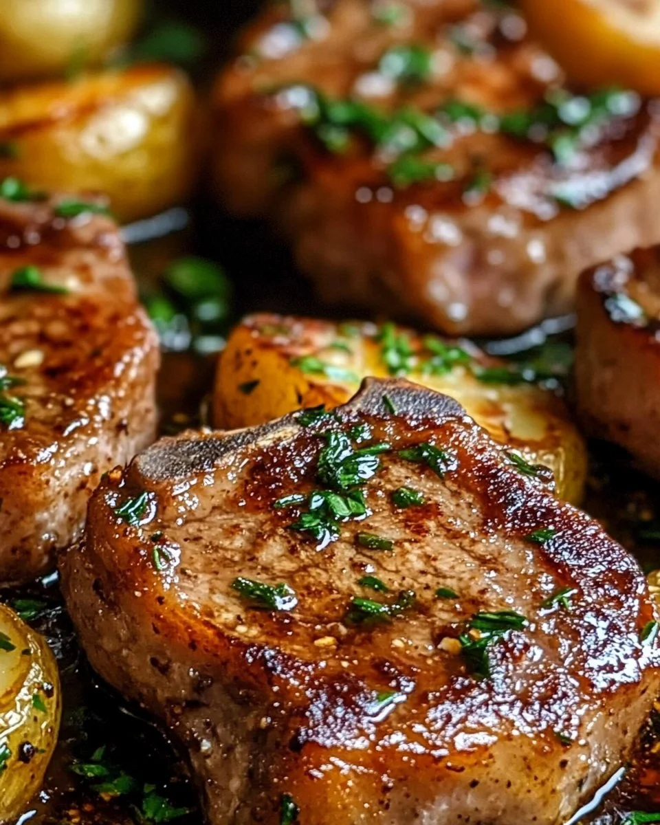 Sheet Pan Pork Chops and Potatoes