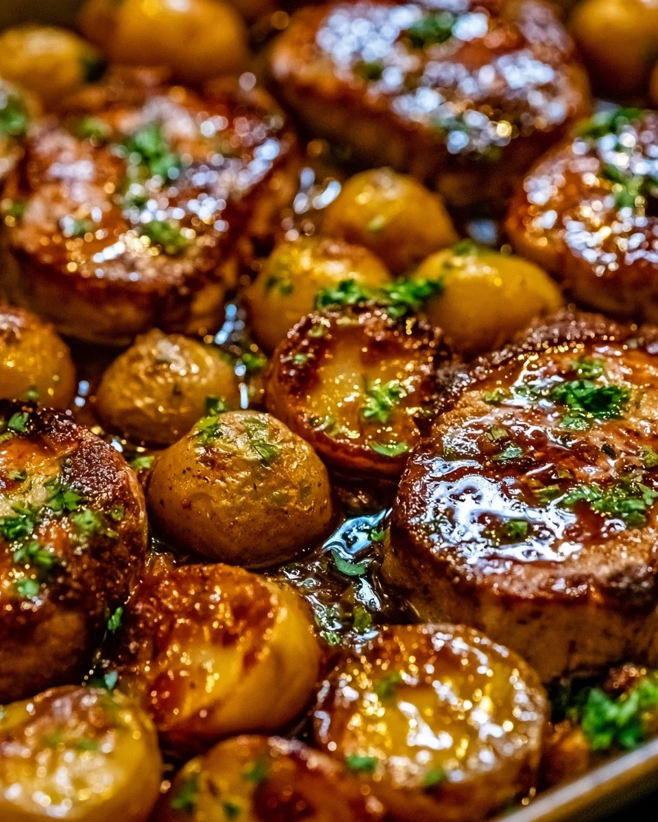 Sheet Pan Pork Chops and Potatoes