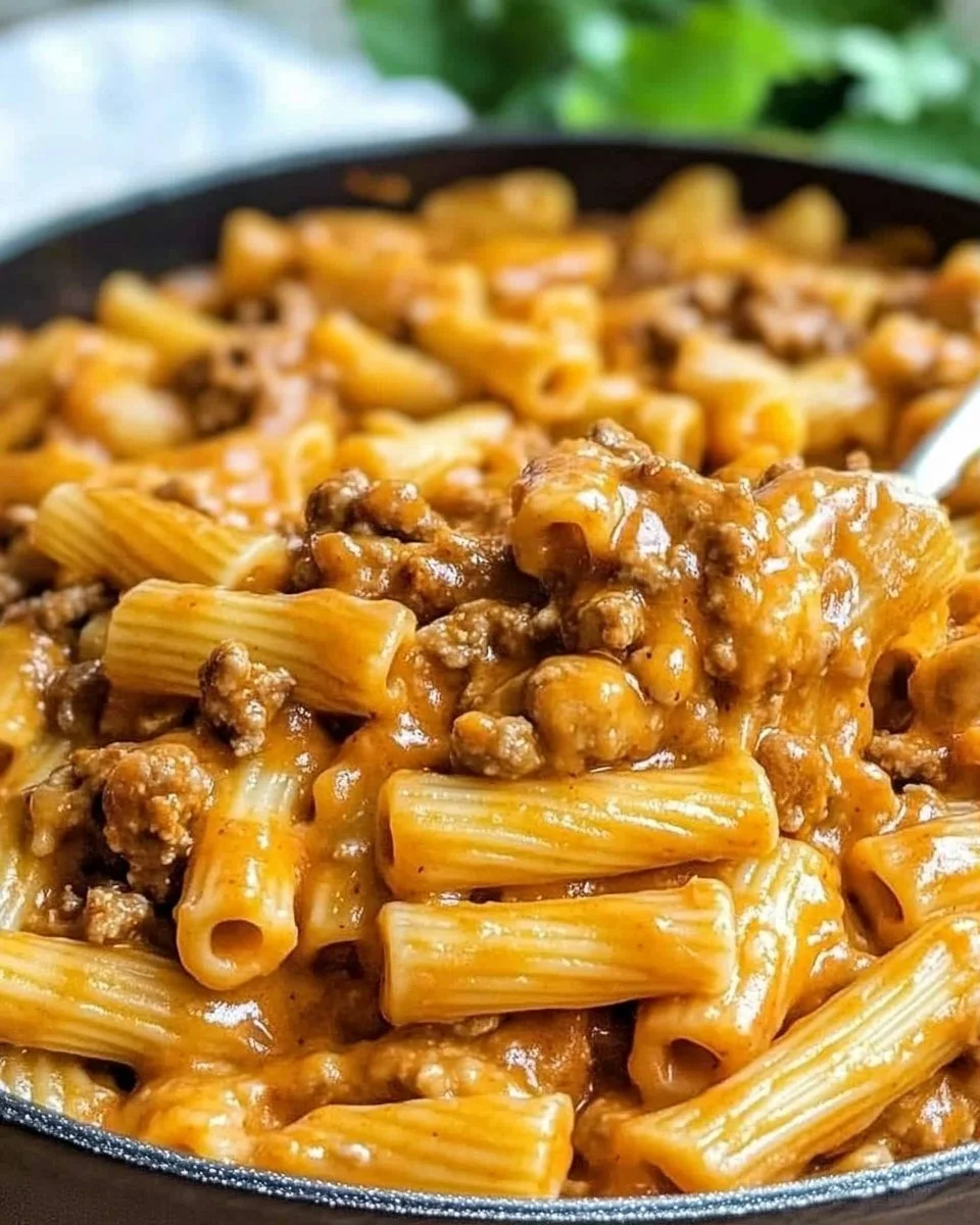 This creamy, savory, and flavor-packed Enchilada Pasta is exactly what you need to make dinnertime easy, while making everyone happy | Taco pasta with enchilada sauce, Family-friendly pasta dinner ideas, Creamy sausage rotel pasta