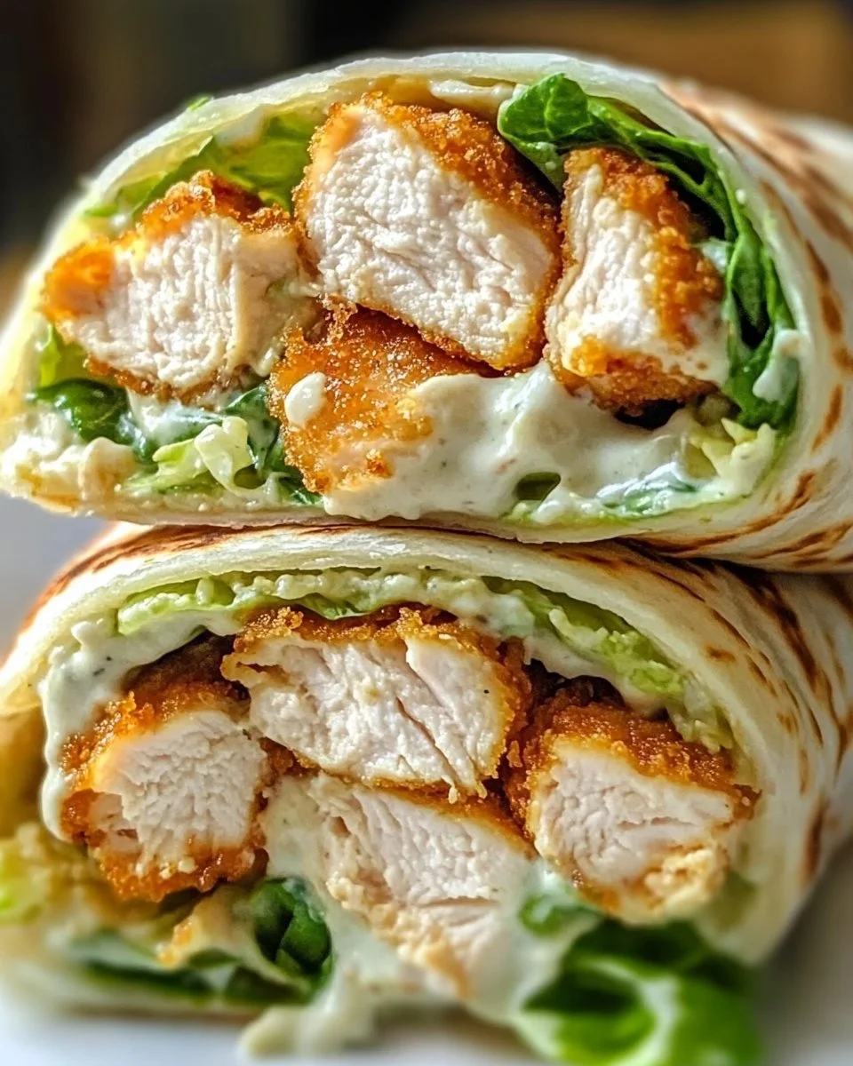 Ultimate Chicken Caesar Wraps: Crispy, Creamy, and Golden-Brown