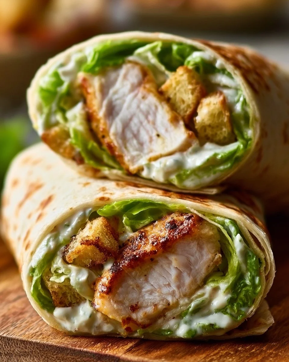 Ultimate Chicken Caesar Wraps: Crispy, Creamy, and Golden-Brown