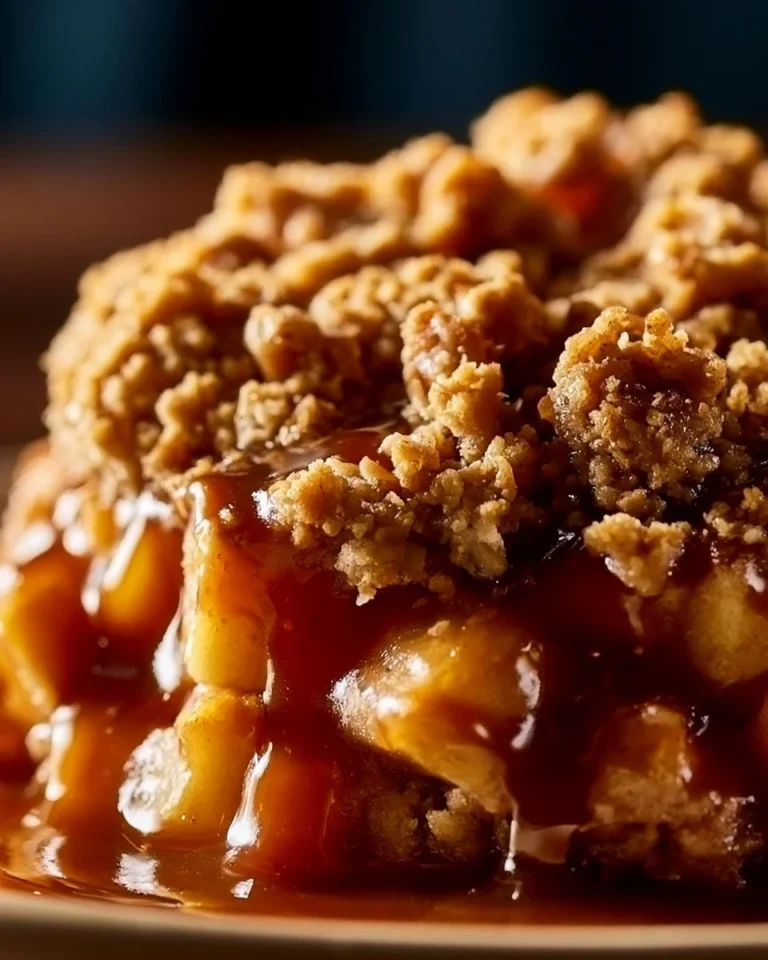 Delicious homemade apple crisp served in a bowl with a scoop of vanilla ice cream