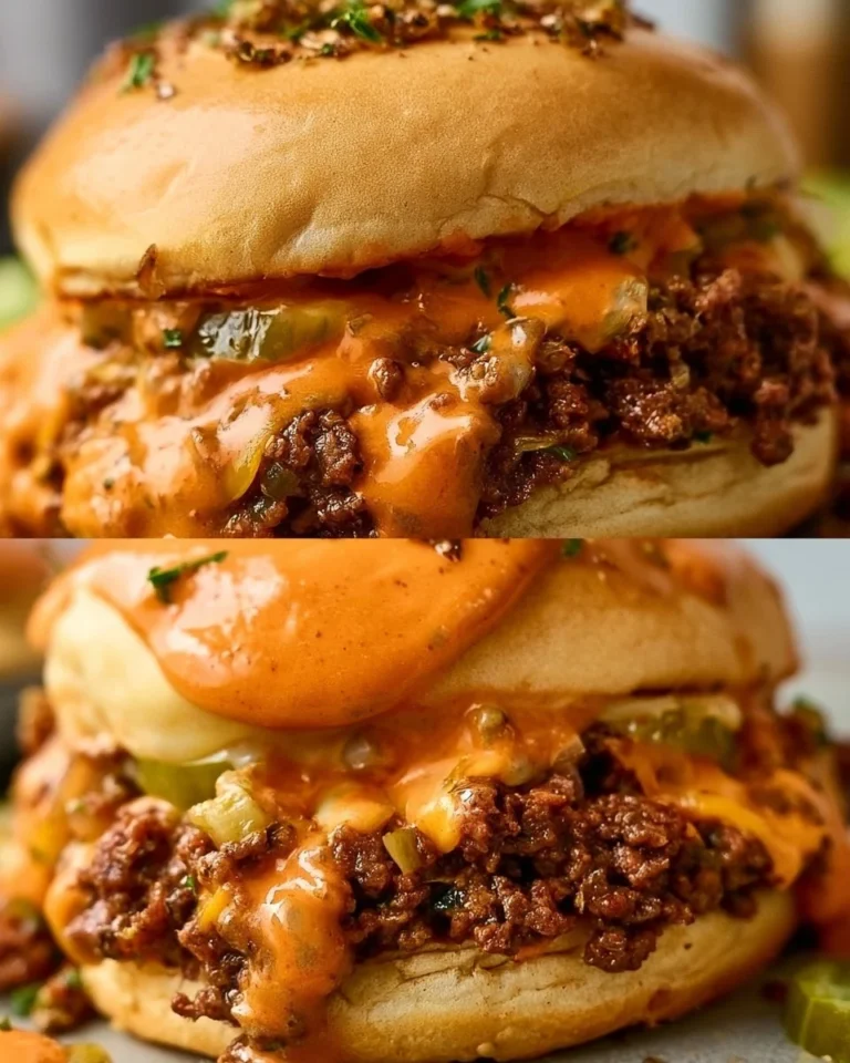 Delicious Big Mac Sloppy Joes served in a bun with lettuce and cheese