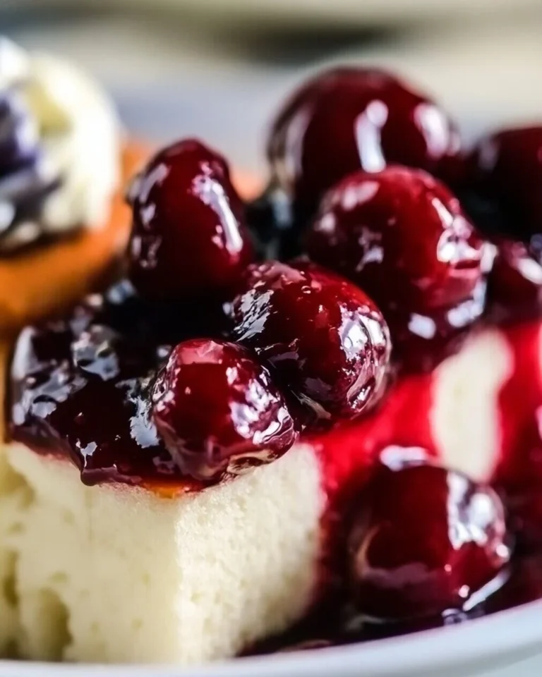 Delicious Cherries Jubilee served from a crockpot dessert recipe
